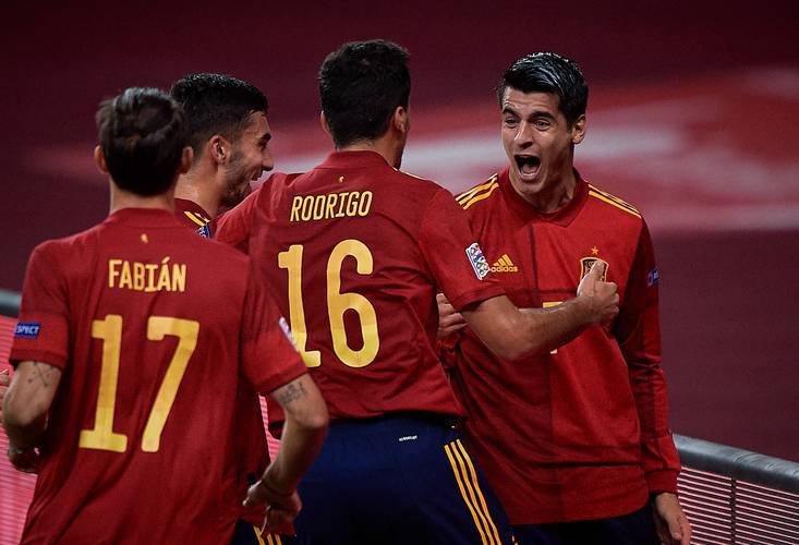 欧国联比赛中球队的胜负之间